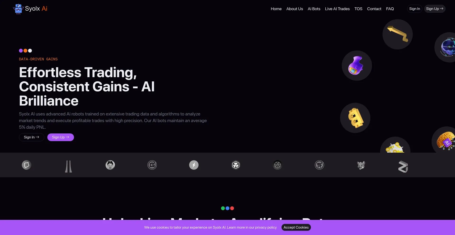 Website screenshot of Syolx.com