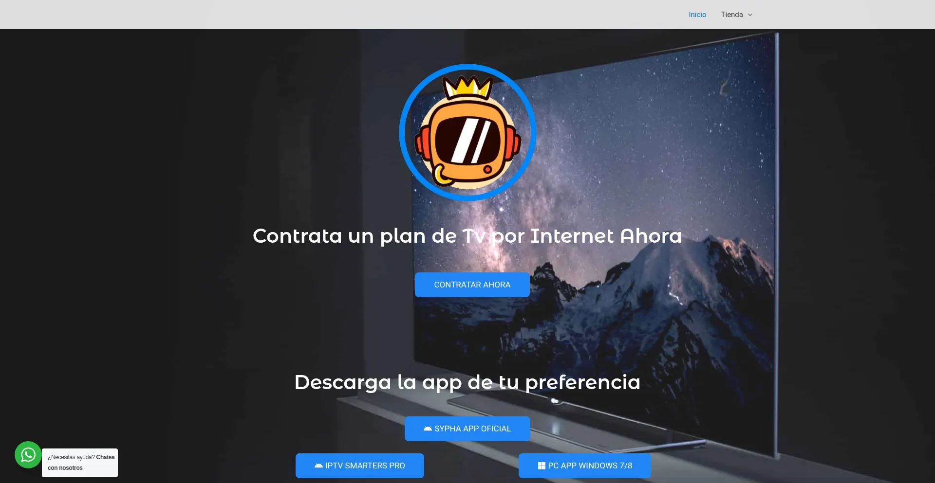Website screenshot of Syphatv.com