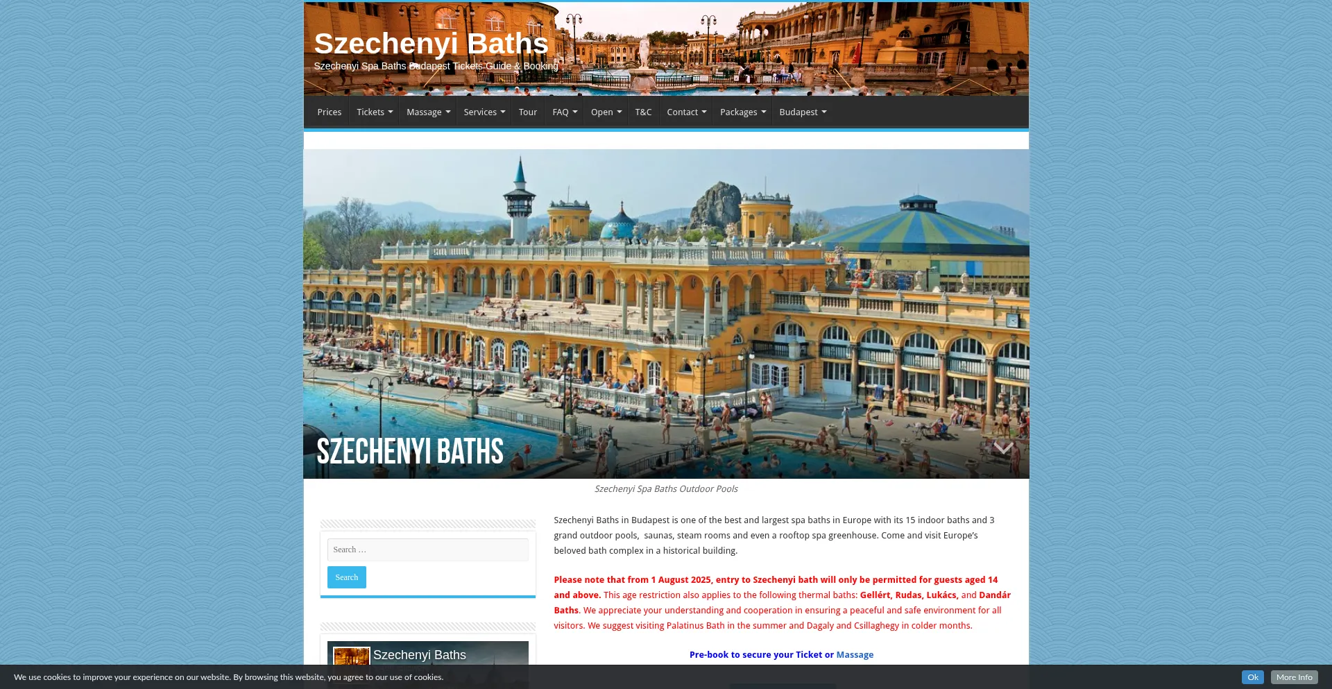 Szechenyibath.com Screenshot