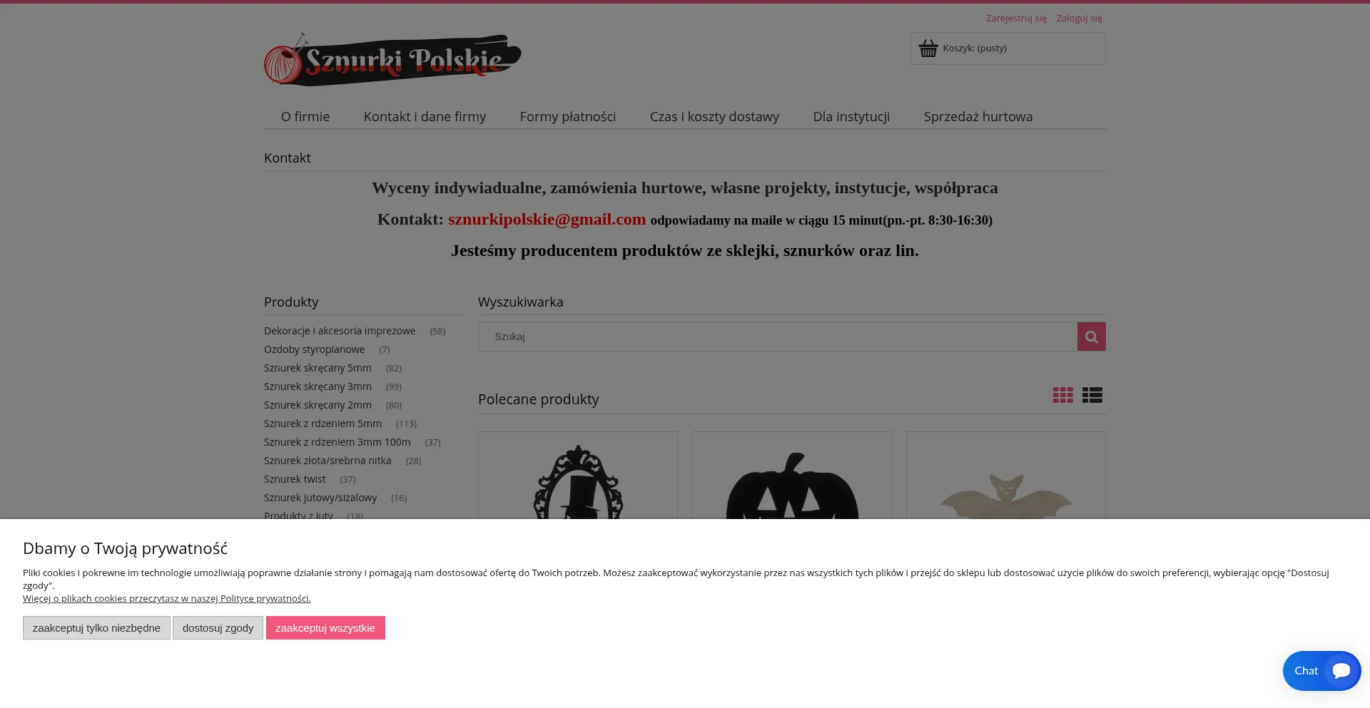 Sznurkipolskie.pl Screenshot