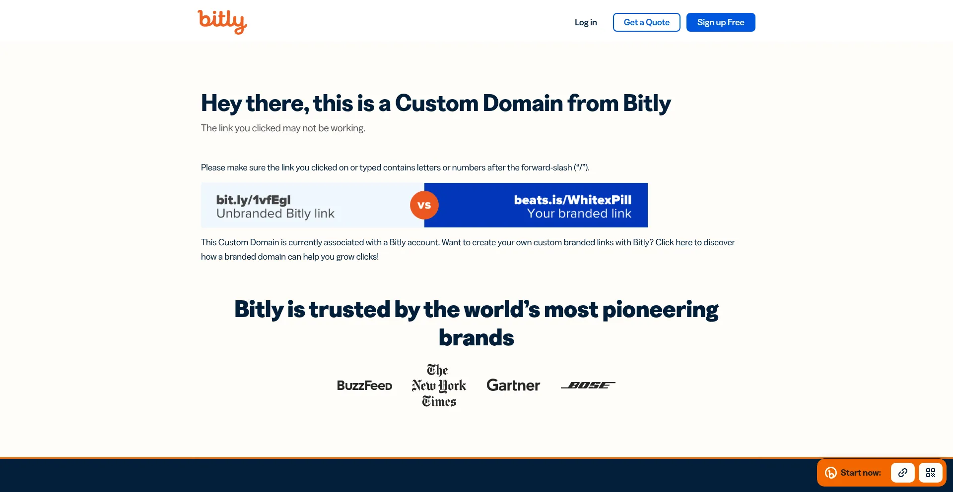 Website screenshot of T.site