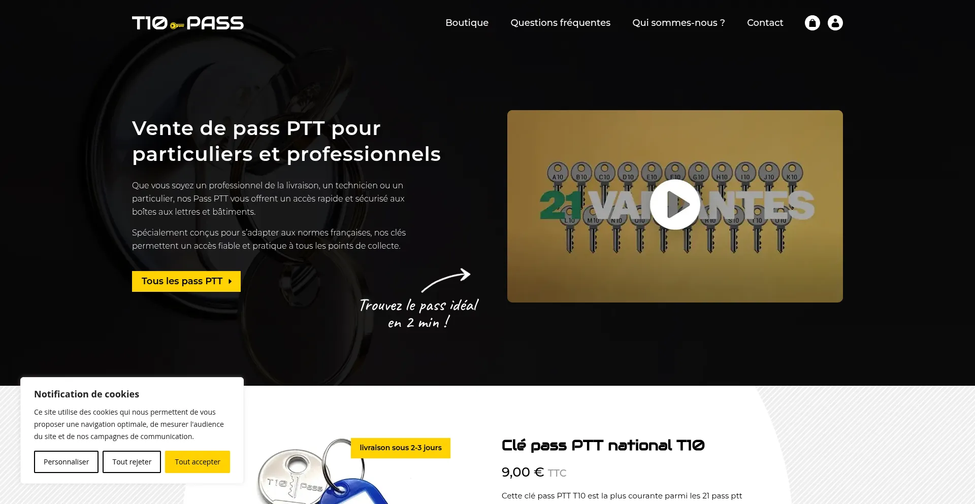 T10-pass.fr Screenshot