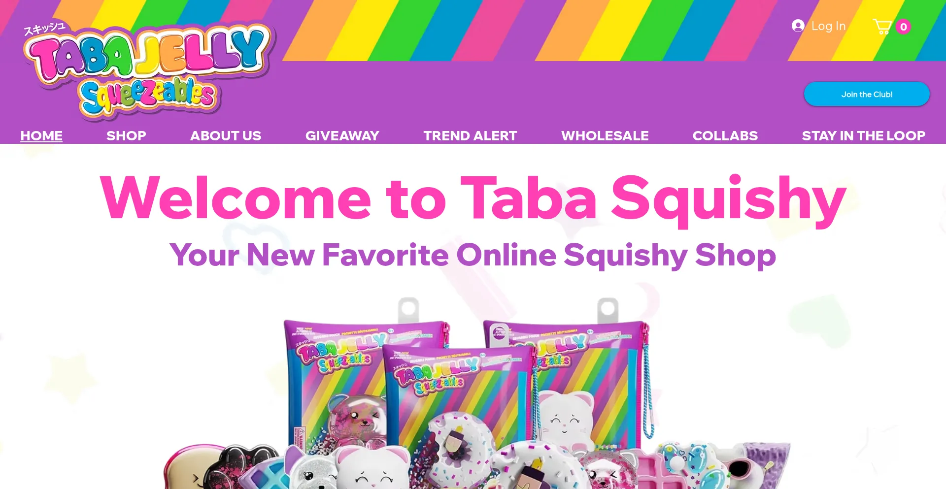 Tabajellysquishy.com Screenshot