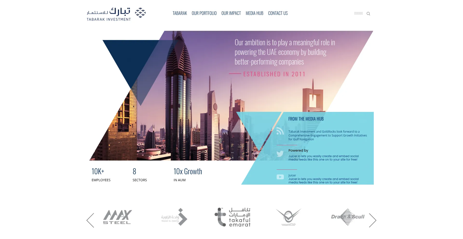 Tabarakinvestment.com Screenshot