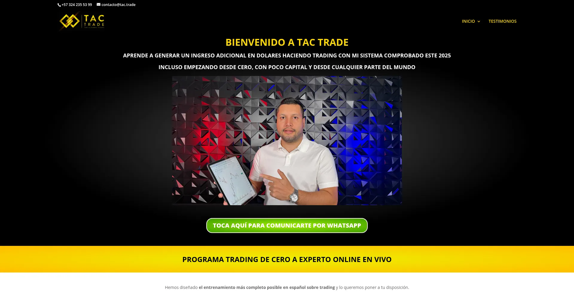 Tac.trade Screenshot