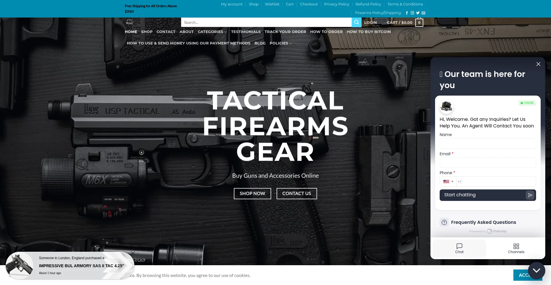 Tacticalfirearmsgear.com Screenshot