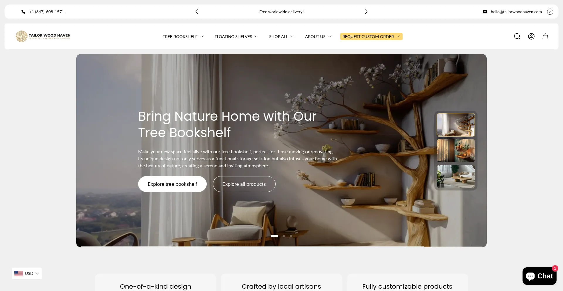 Tailorwoodhaven.com Screenshot