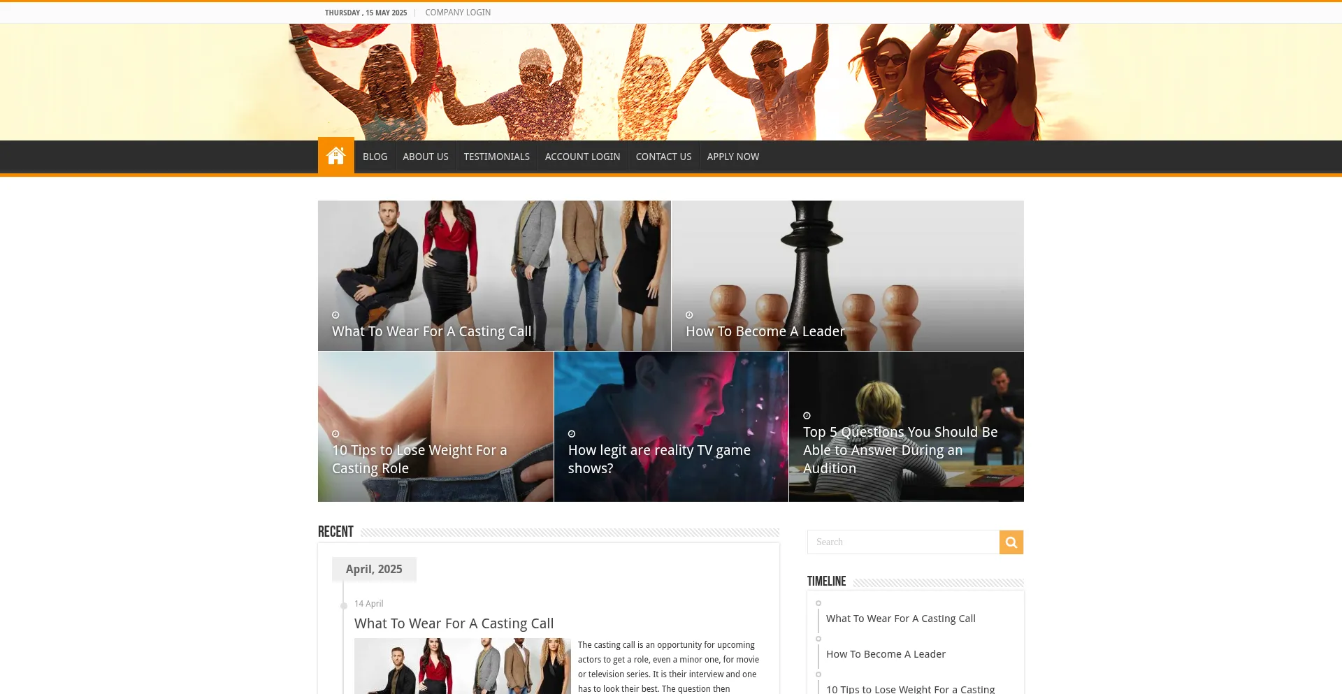 Website screenshot of Talentsearch.app