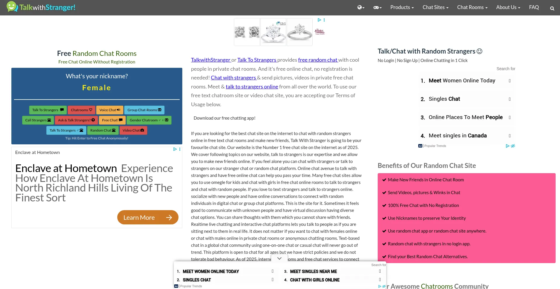 Talkwithstranger.com Screenshot