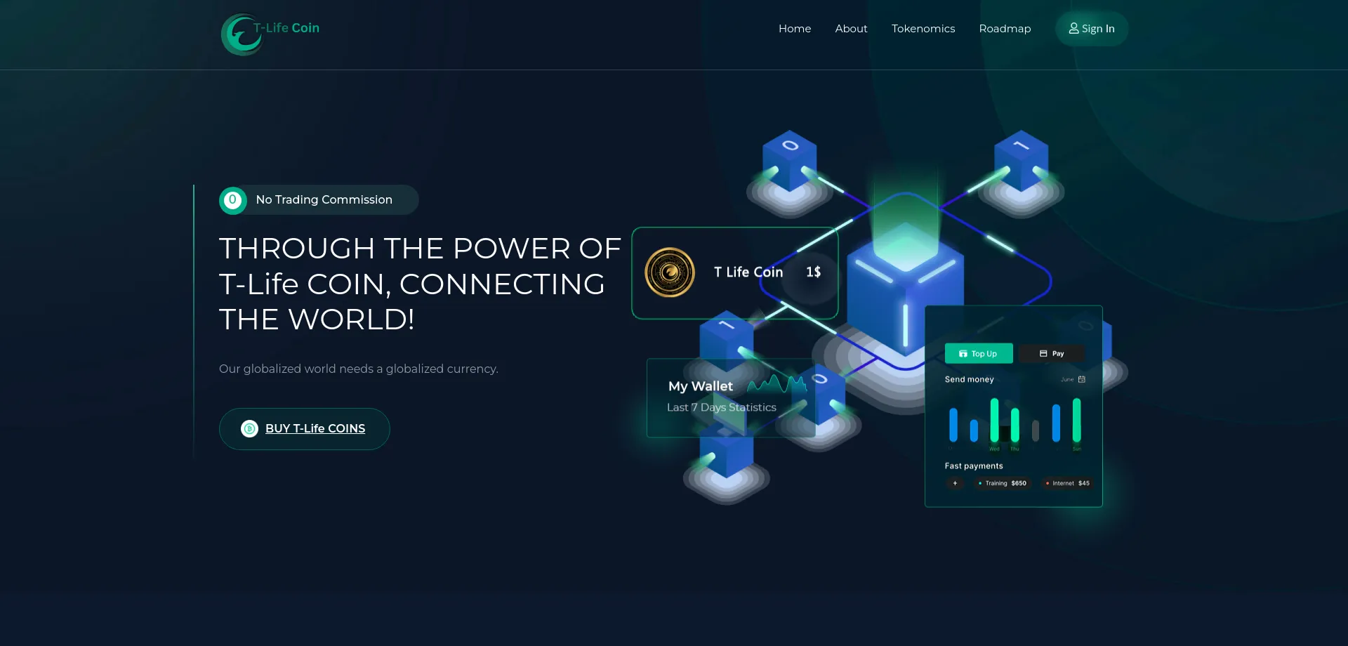 Website screenshot of Tallwincoin.com