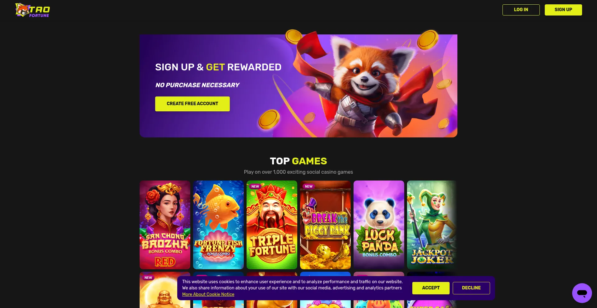 Taofortune.com Screenshot