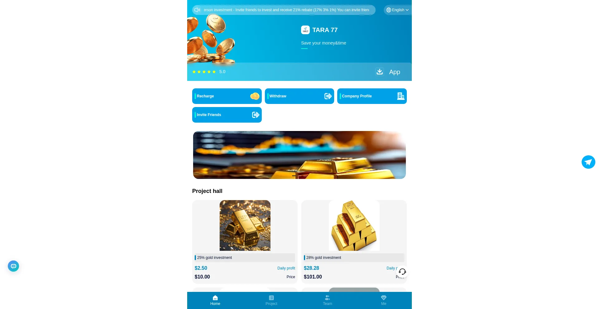Tara77online.net Screenshot