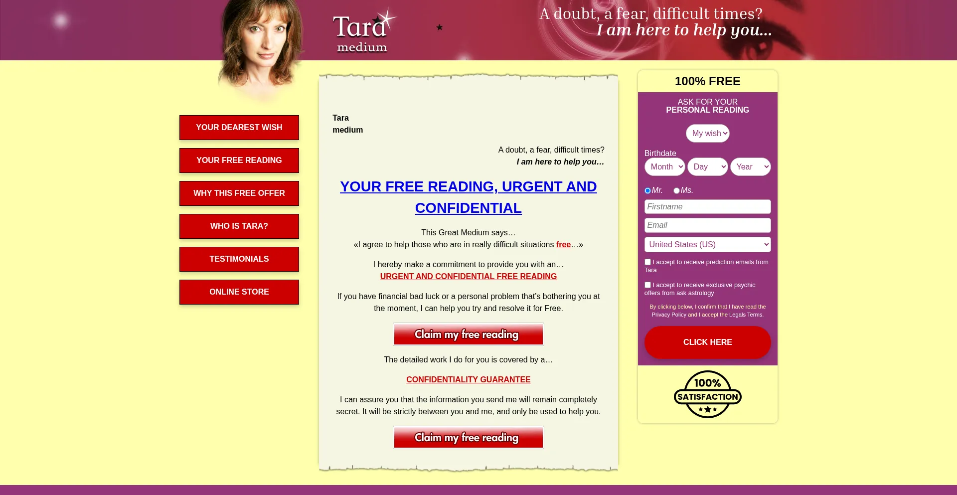 Tara-medium-online.com Screenshot