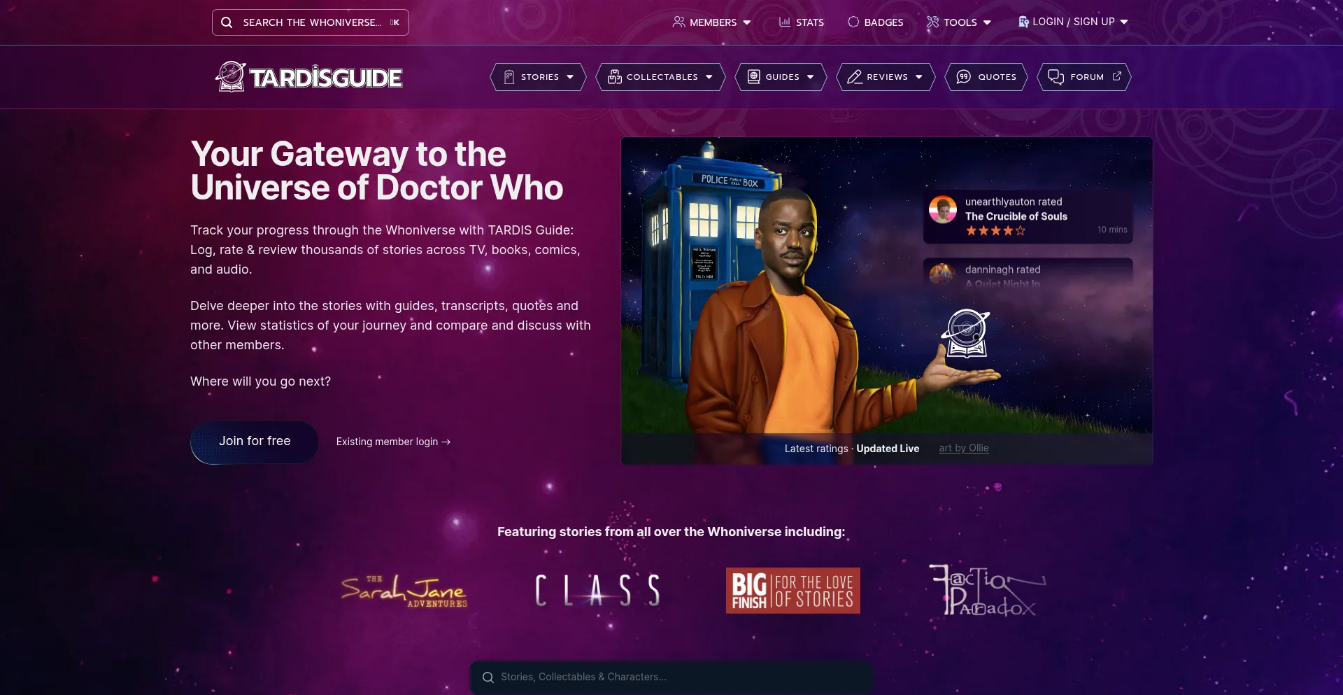 Tardis.guide Screenshot