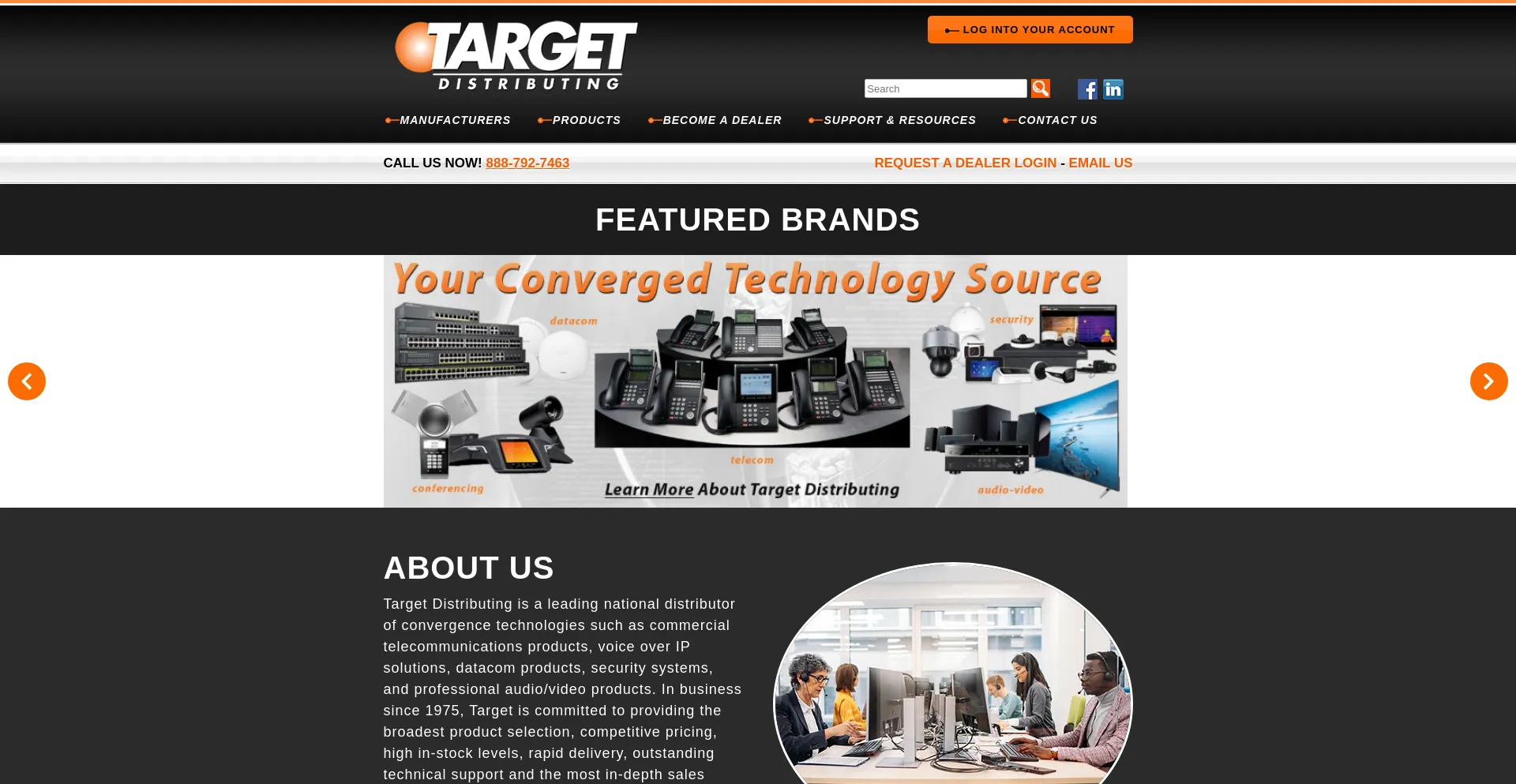 Website screenshot of Targetd.com