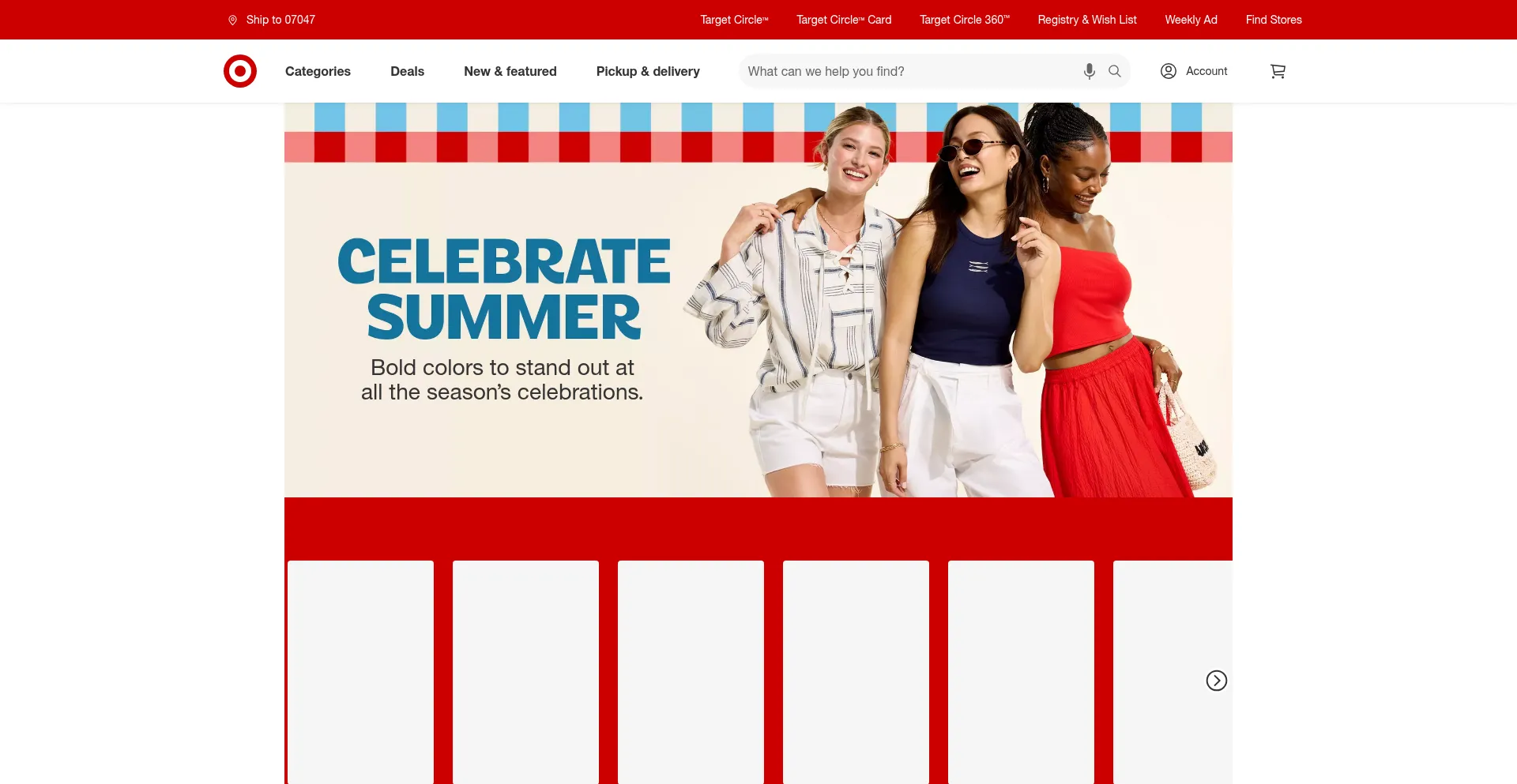 Website screenshot of Targot.com