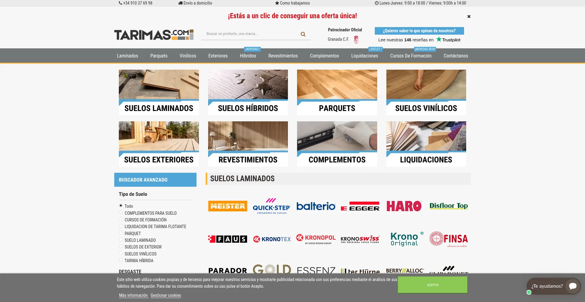 Tarimas.com Screenshot