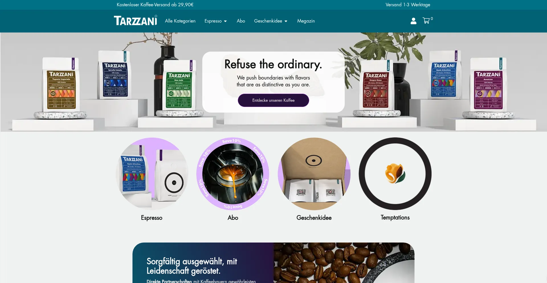 Tarzzani.com Screenshot