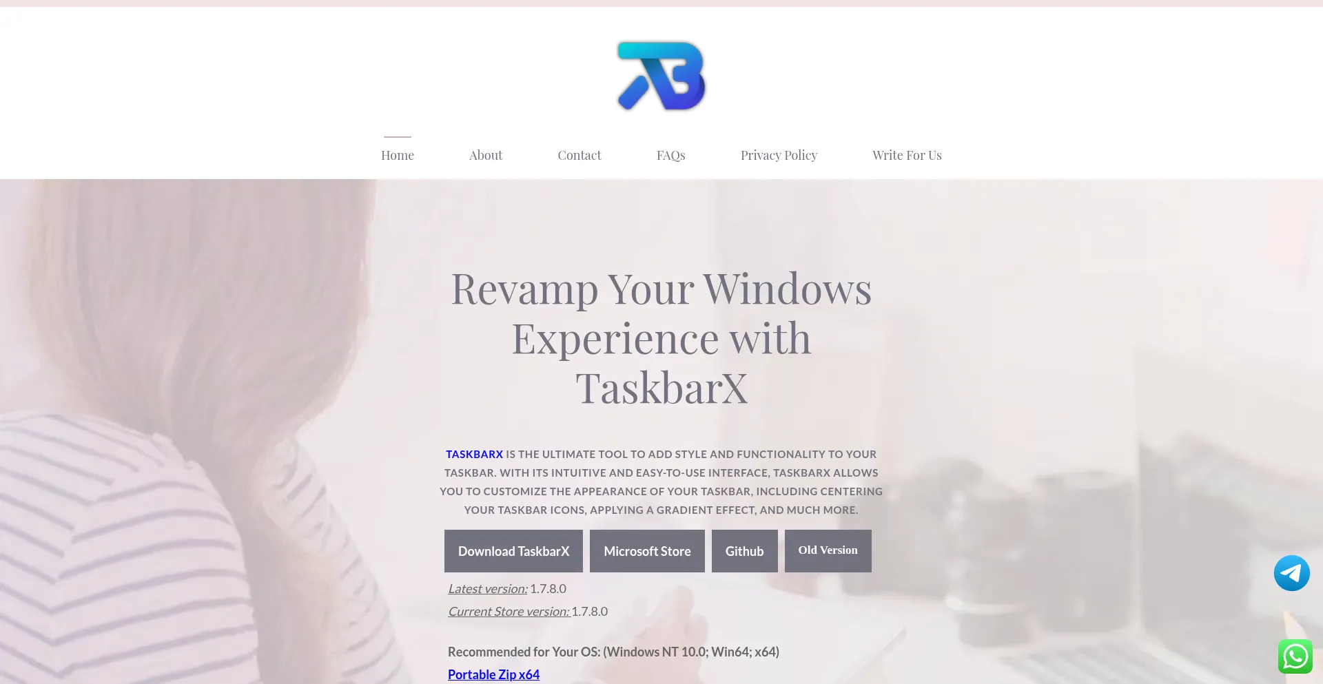 Taskbarx.org Screenshot