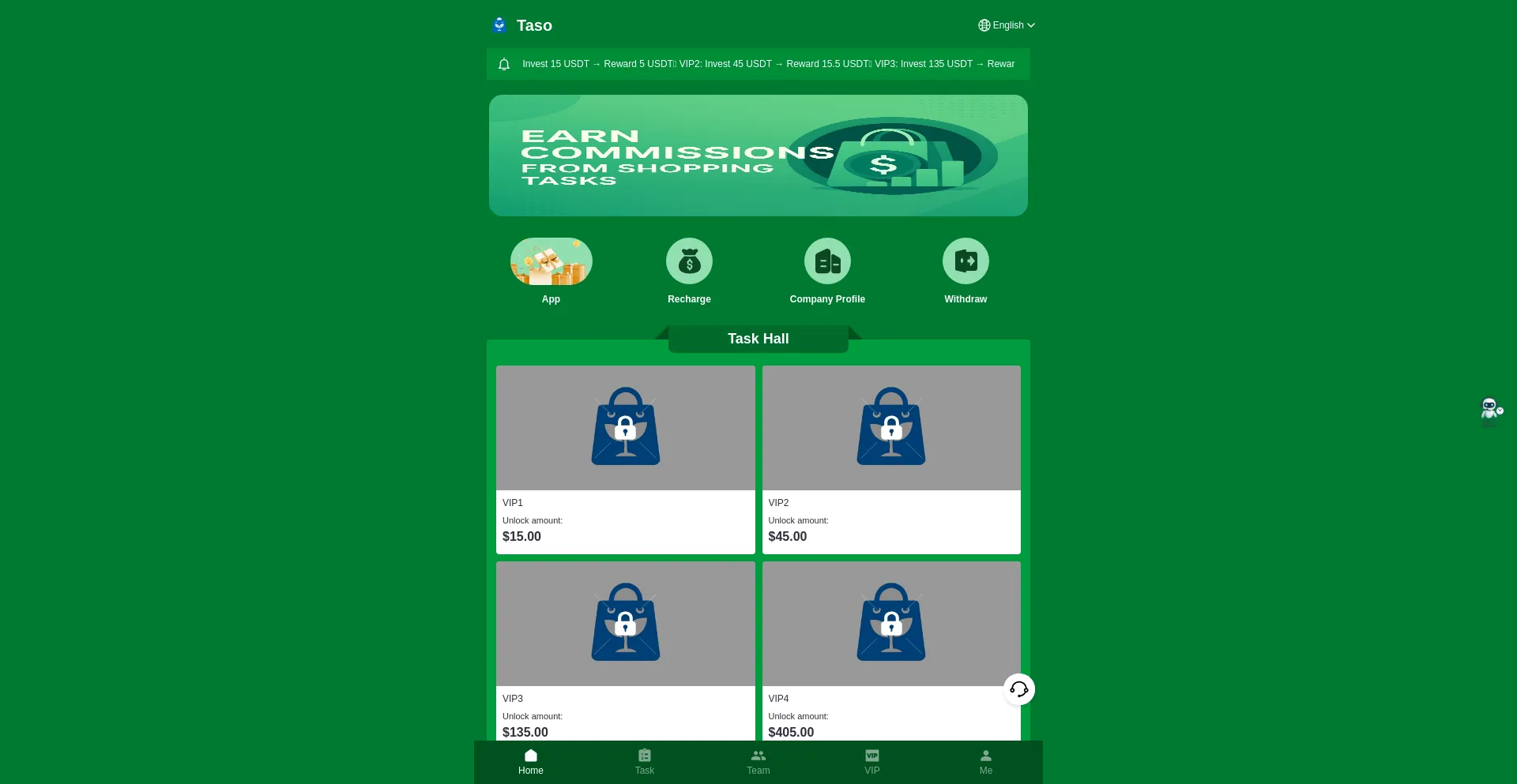 Website screenshot of Taso-mall.com