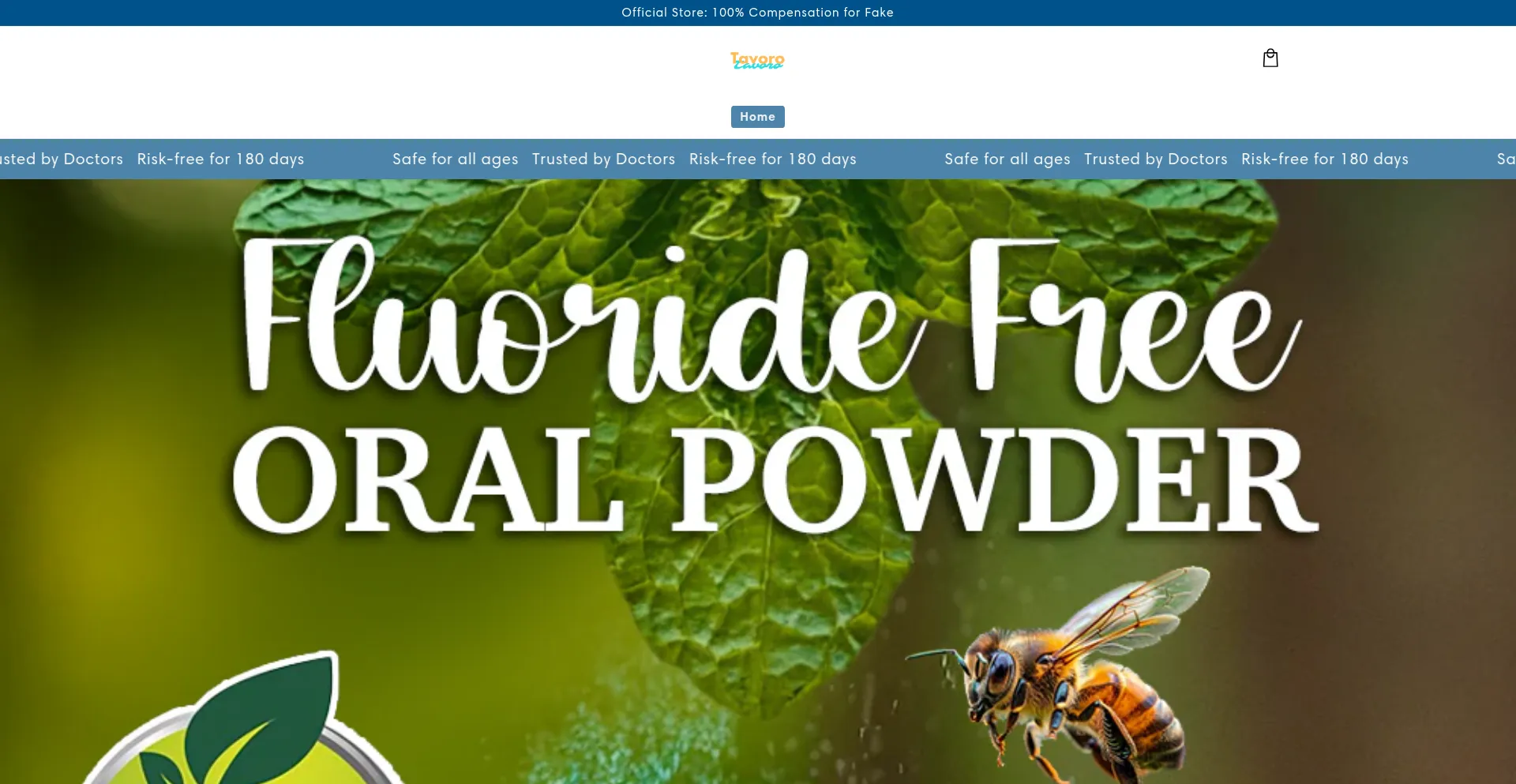 Website screenshot of Tavoro.net