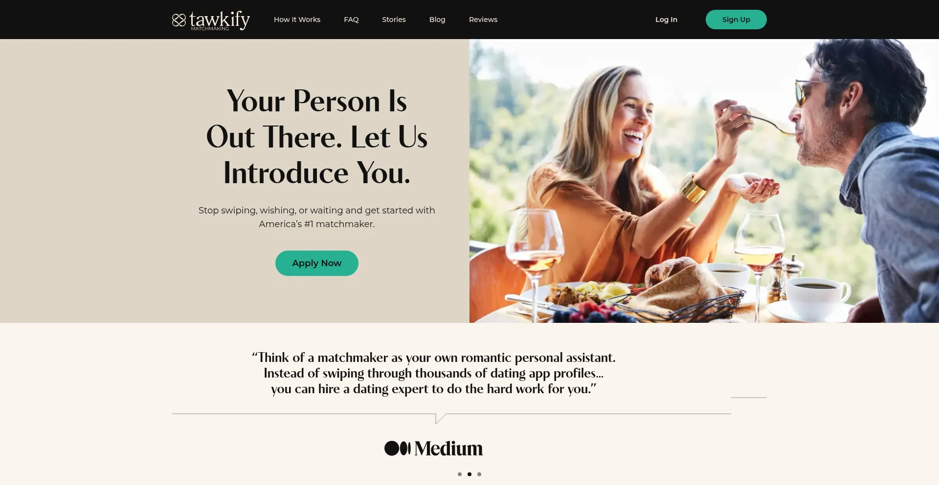 Tawkify.com Screenshot
