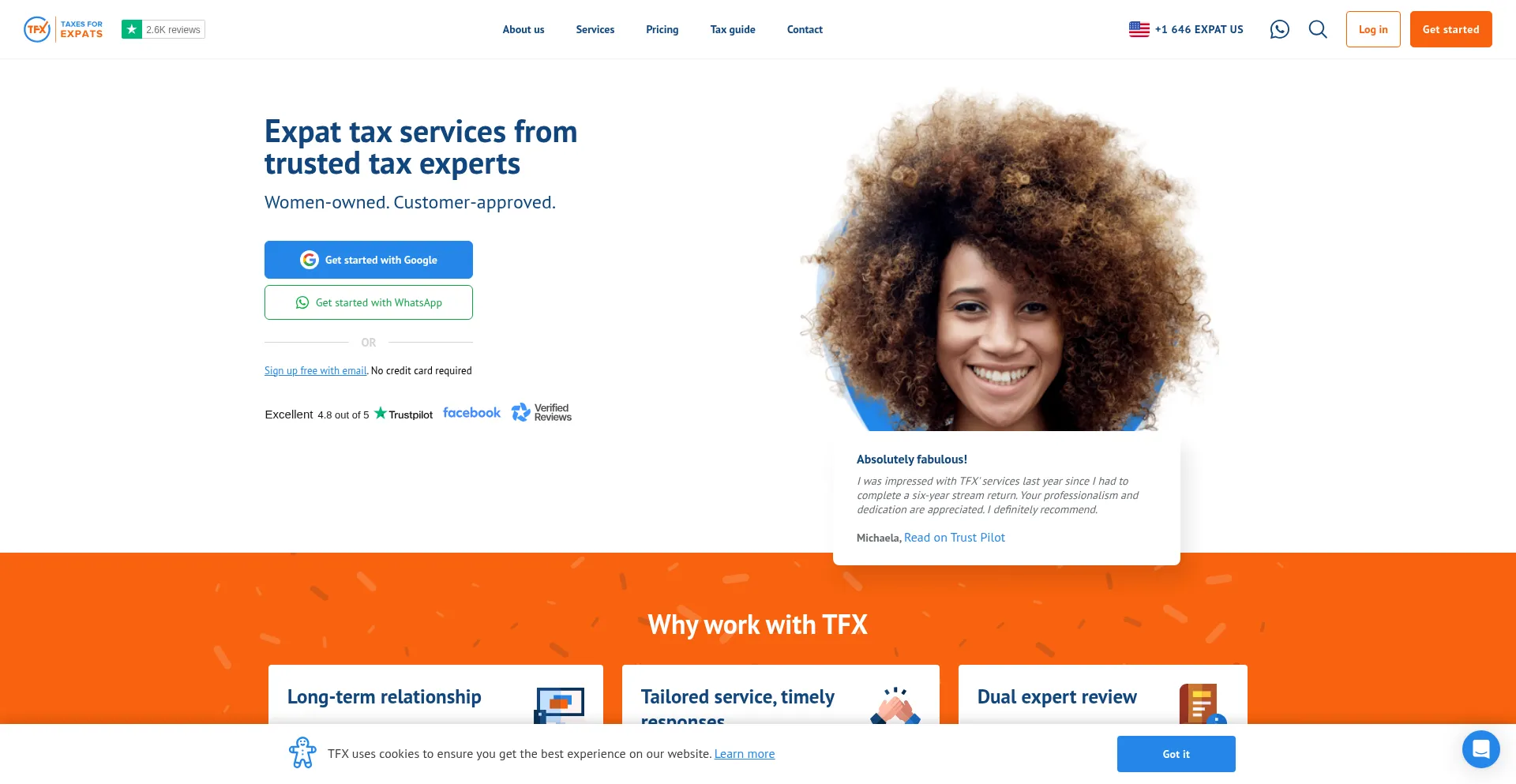 Taxesforexpats.com Screenshot