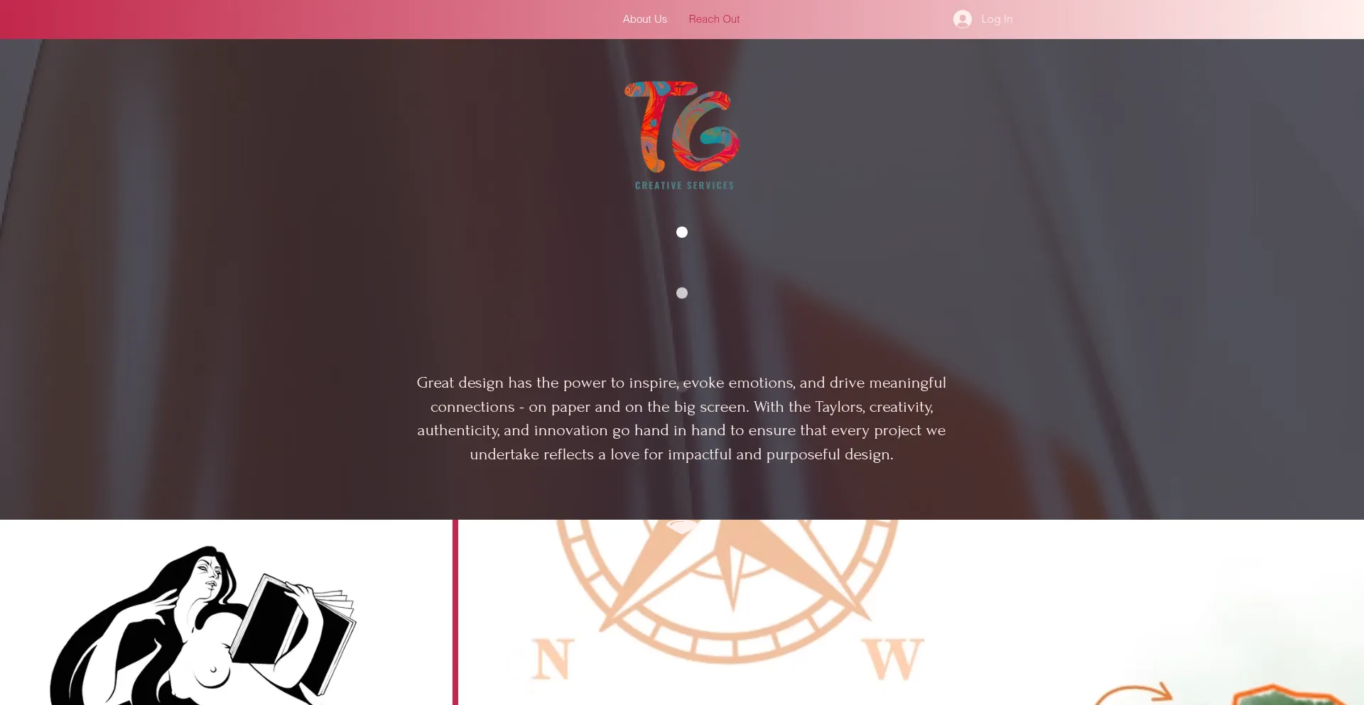 Website screenshot of Tayloredgraphics.biz