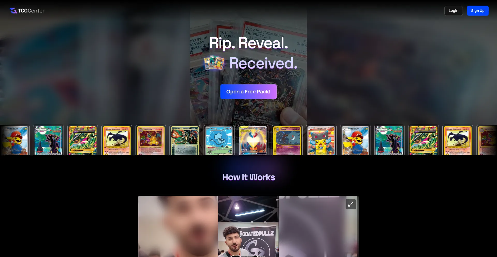 Tcgcenter.app Screenshot