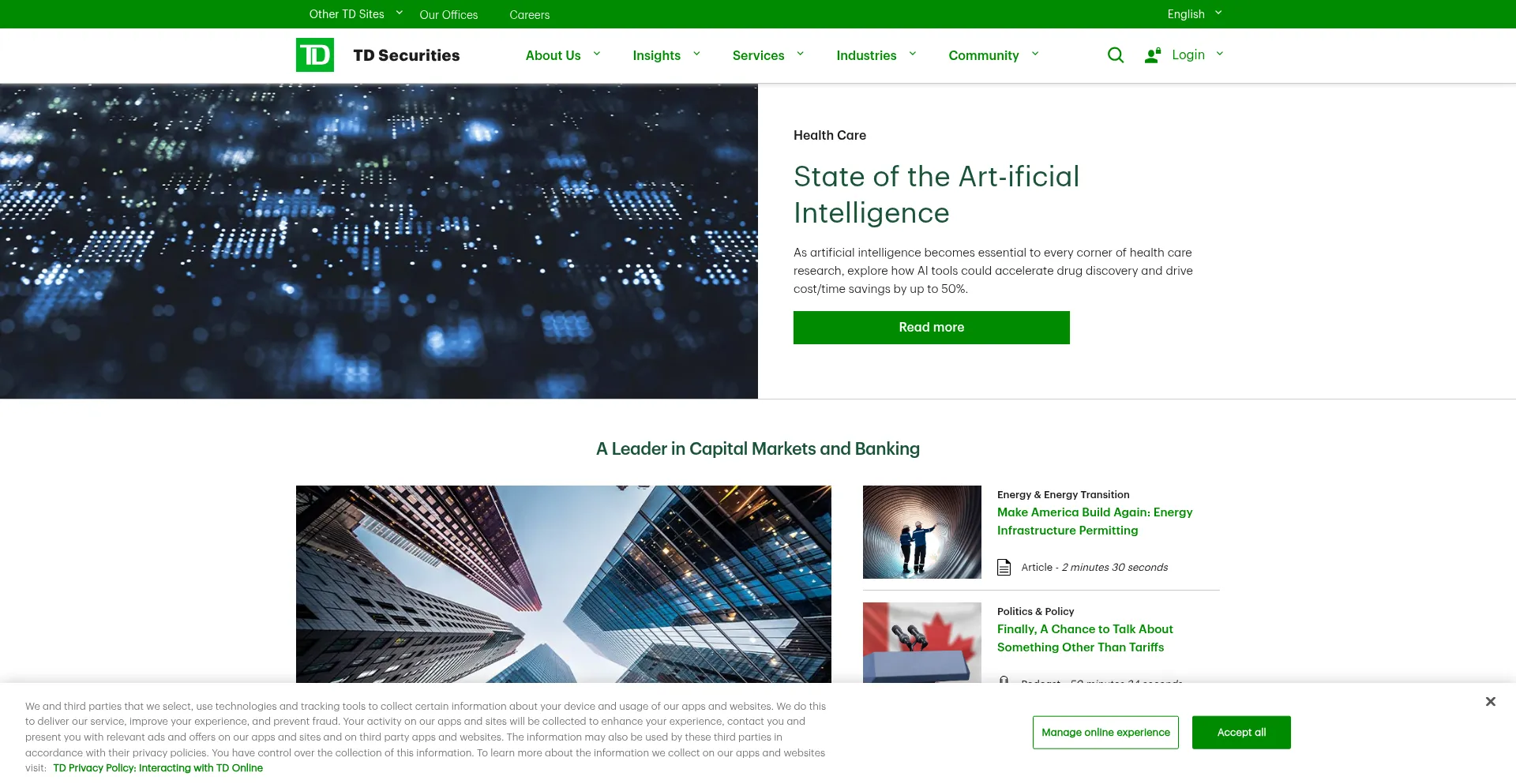 Tdsecurities.com Screenshot