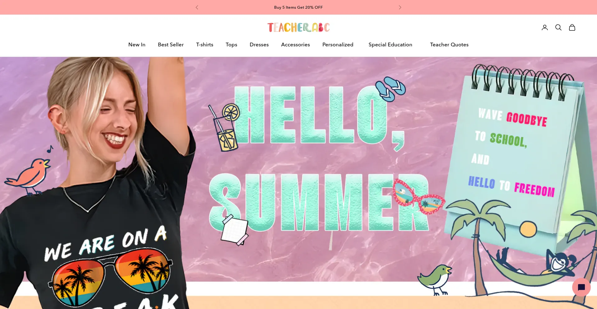 Website screenshot of Teacherabc.com