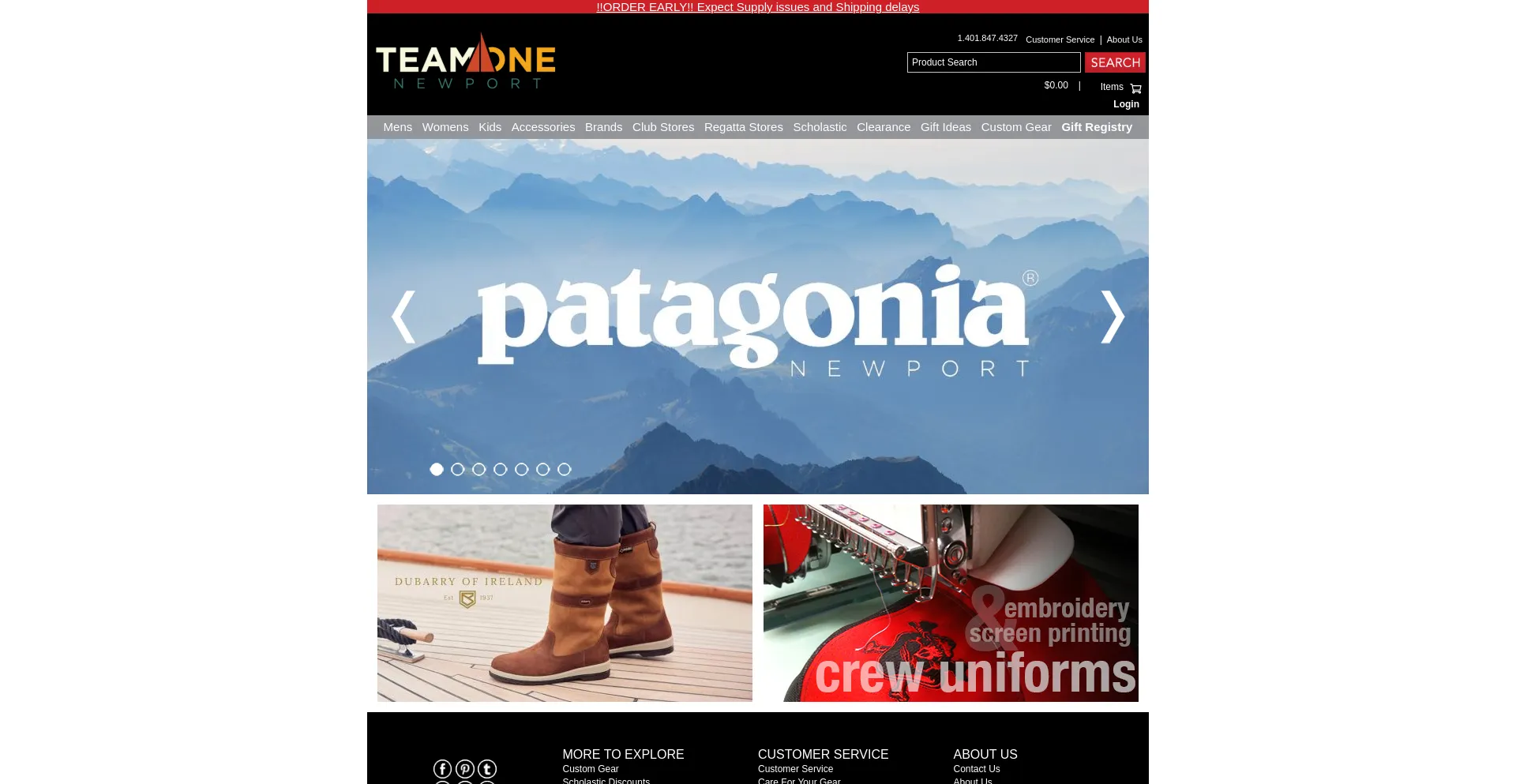 Website screenshot of Team1newport.com