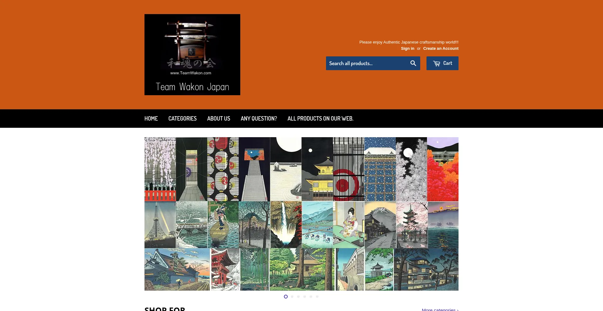 Website screenshot of Teamwakon.com