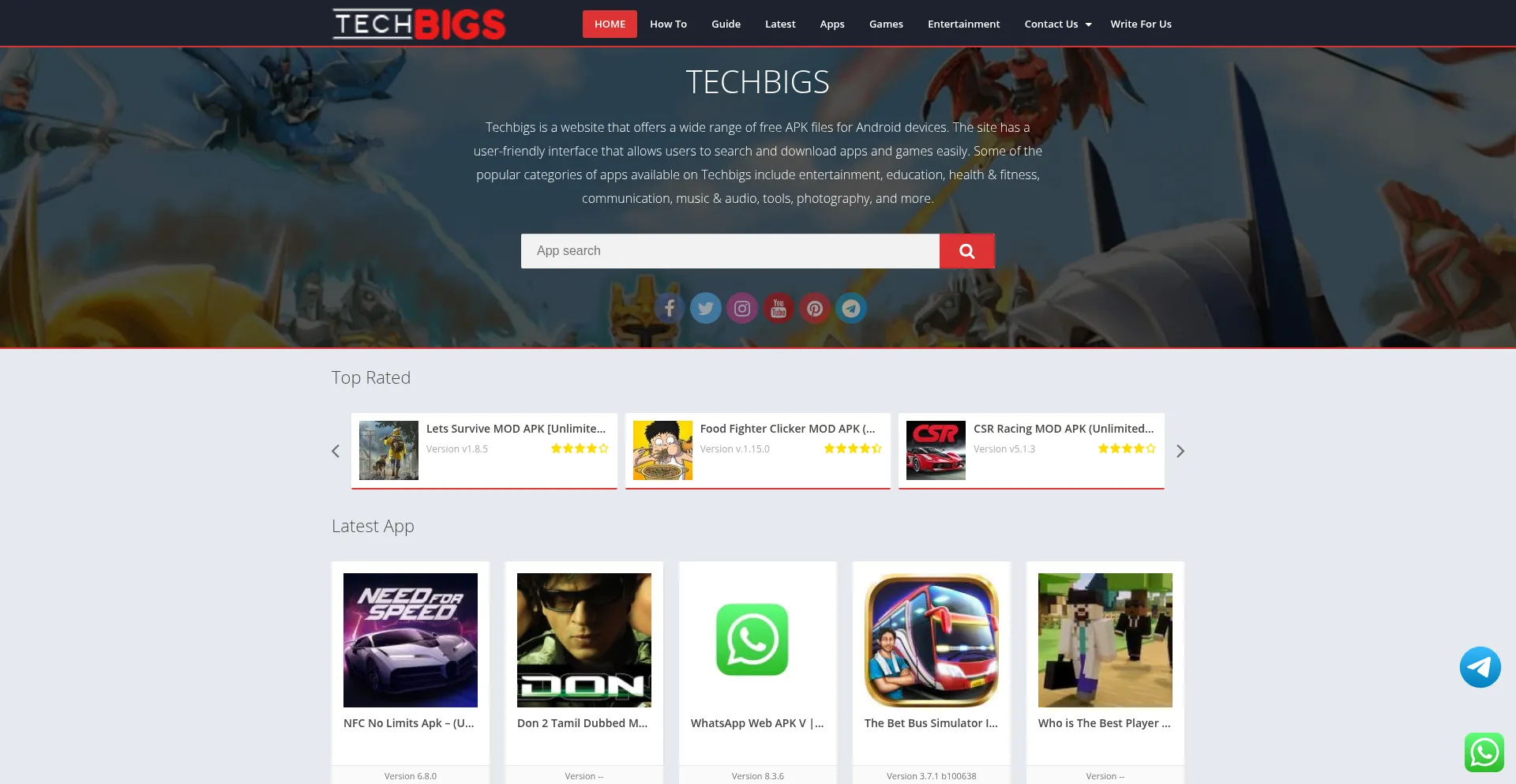 Techbigs.co.in Screenshot