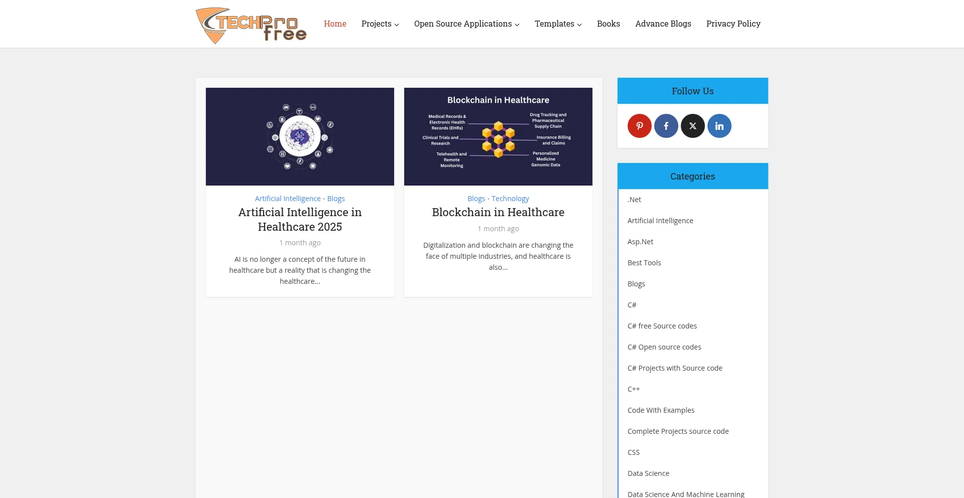 Techprofree.com Screenshot