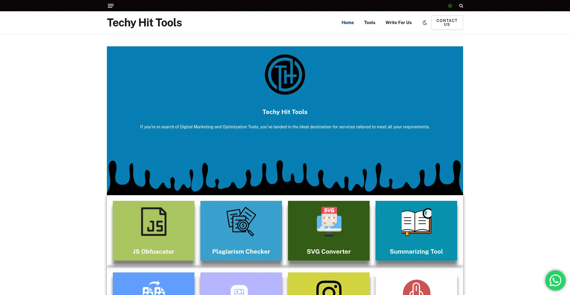 Techyhittools.org Screenshot