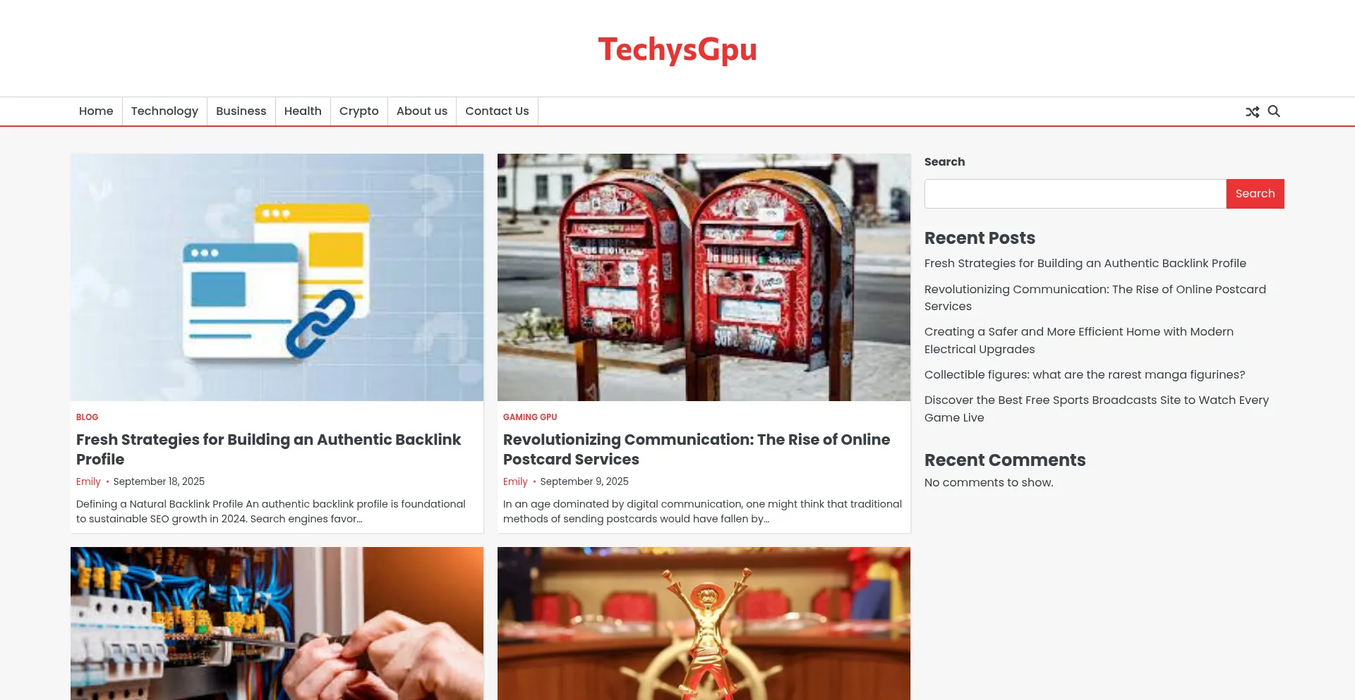 Techysgpu.com Screenshot