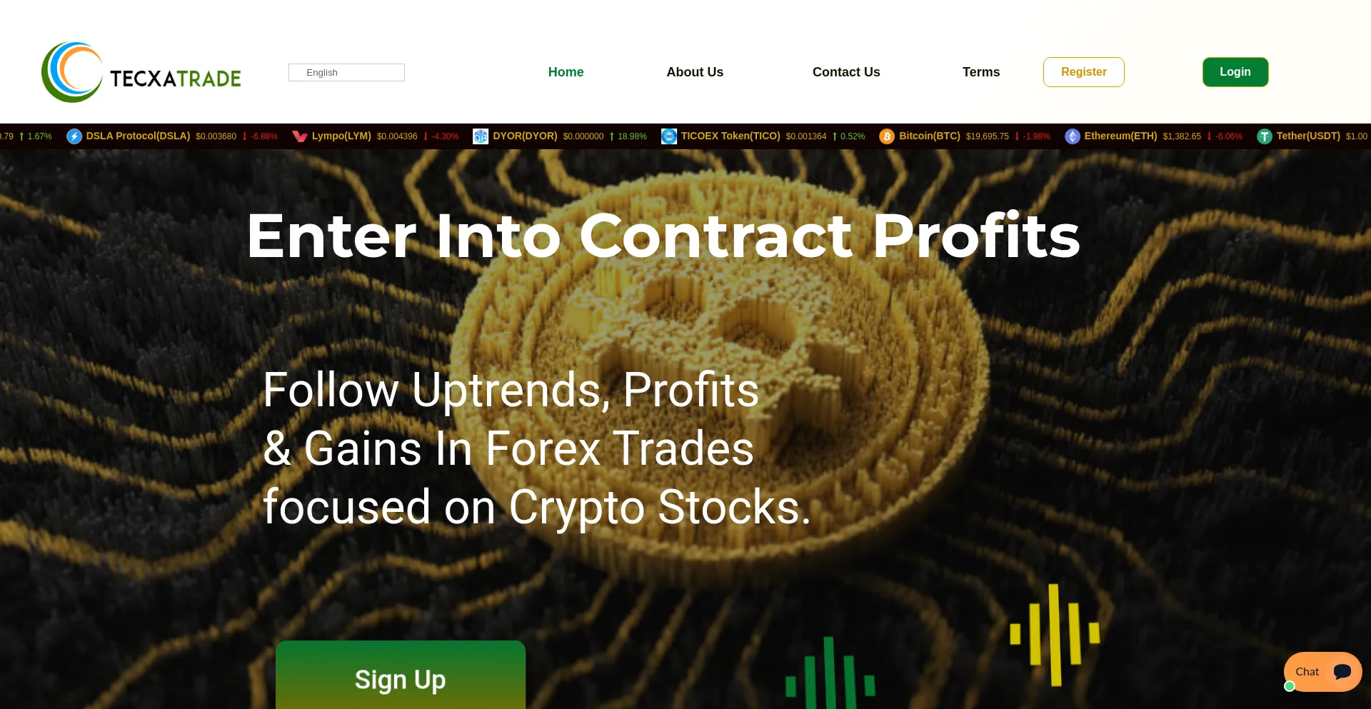 Tecxa-trade.com Screenshot