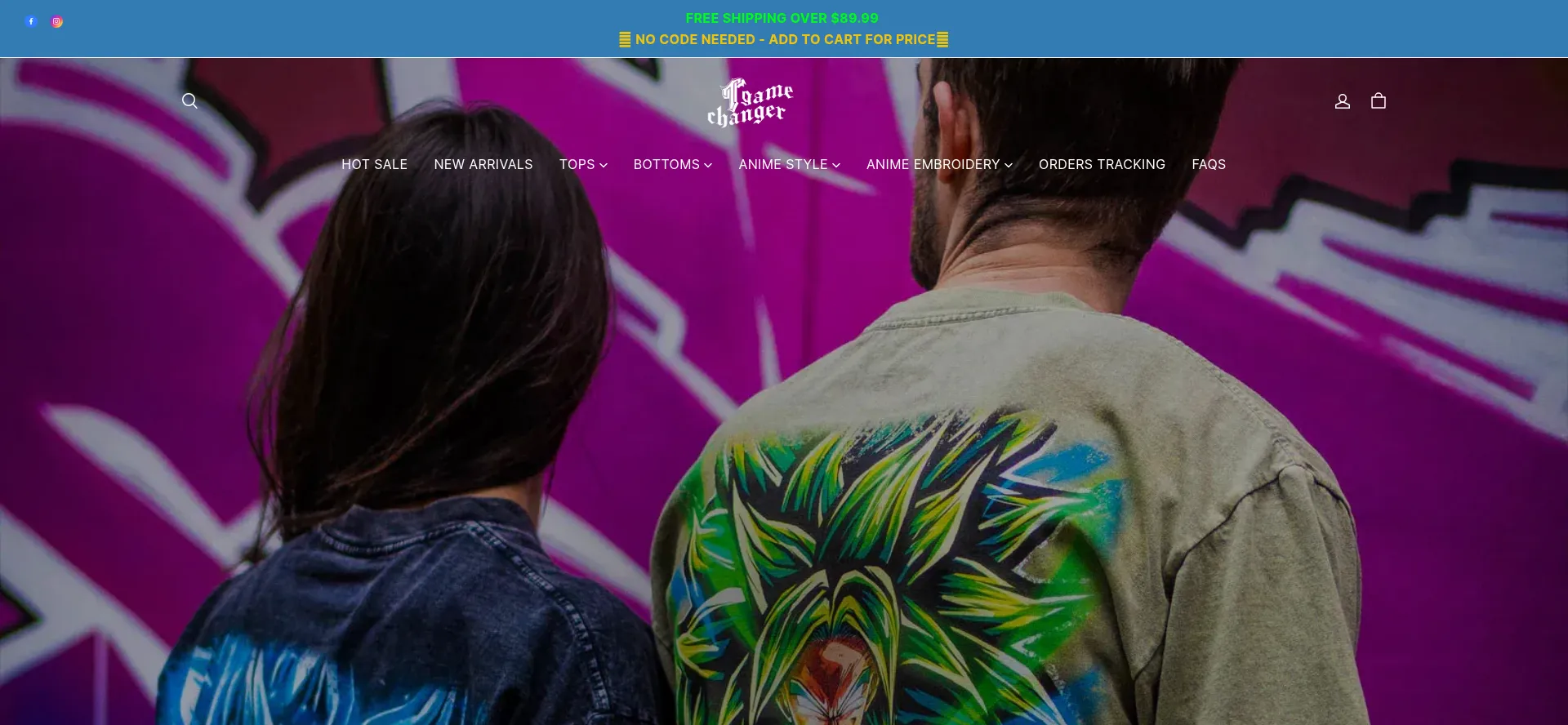 Website screenshot of Teegamechanger.com