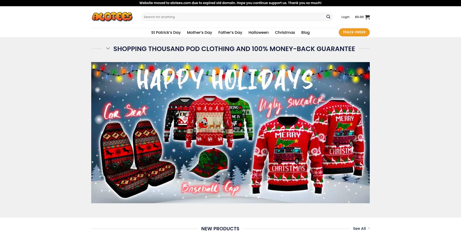 Website screenshot of Teehandy.com