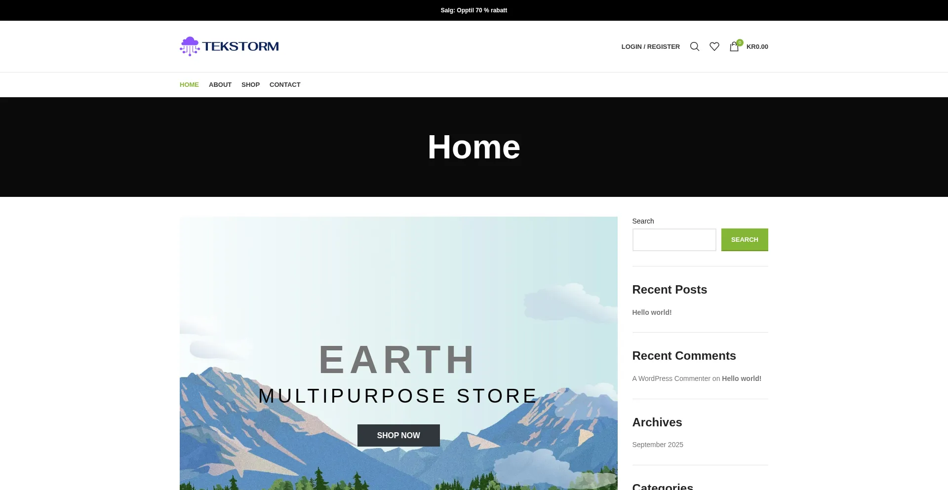 Tekstorm-oslo.com Screenshot