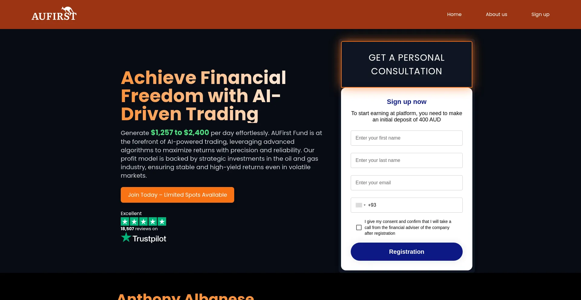 Website screenshot of Tekzy.website