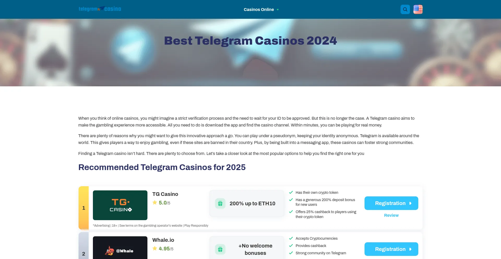 Is Telegram-casino.org Safe?