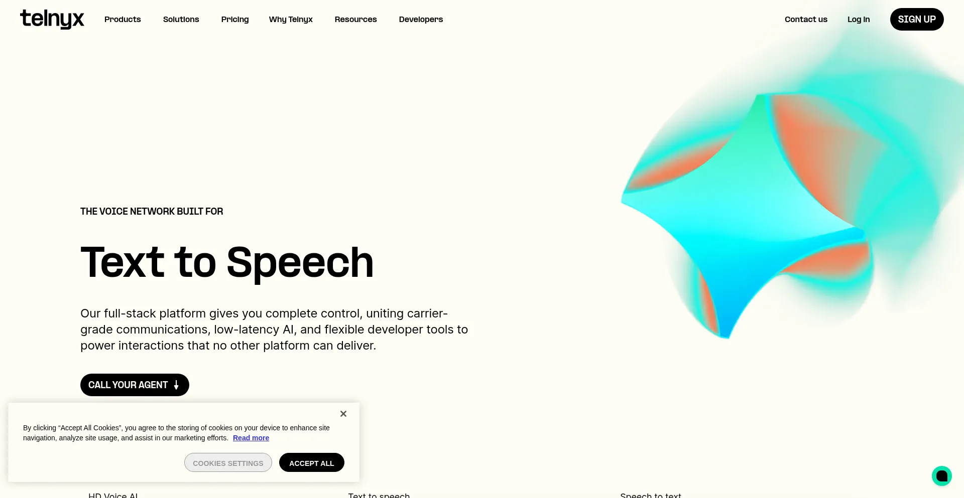 Telnyx.com Screenshot