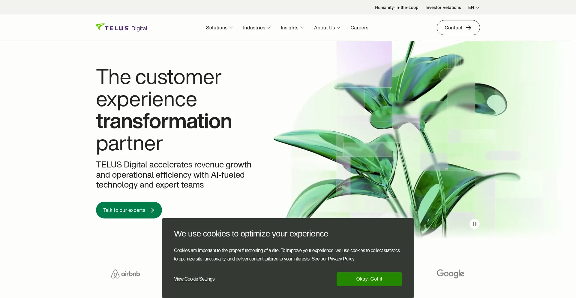 Telusinternational.com Screenshot