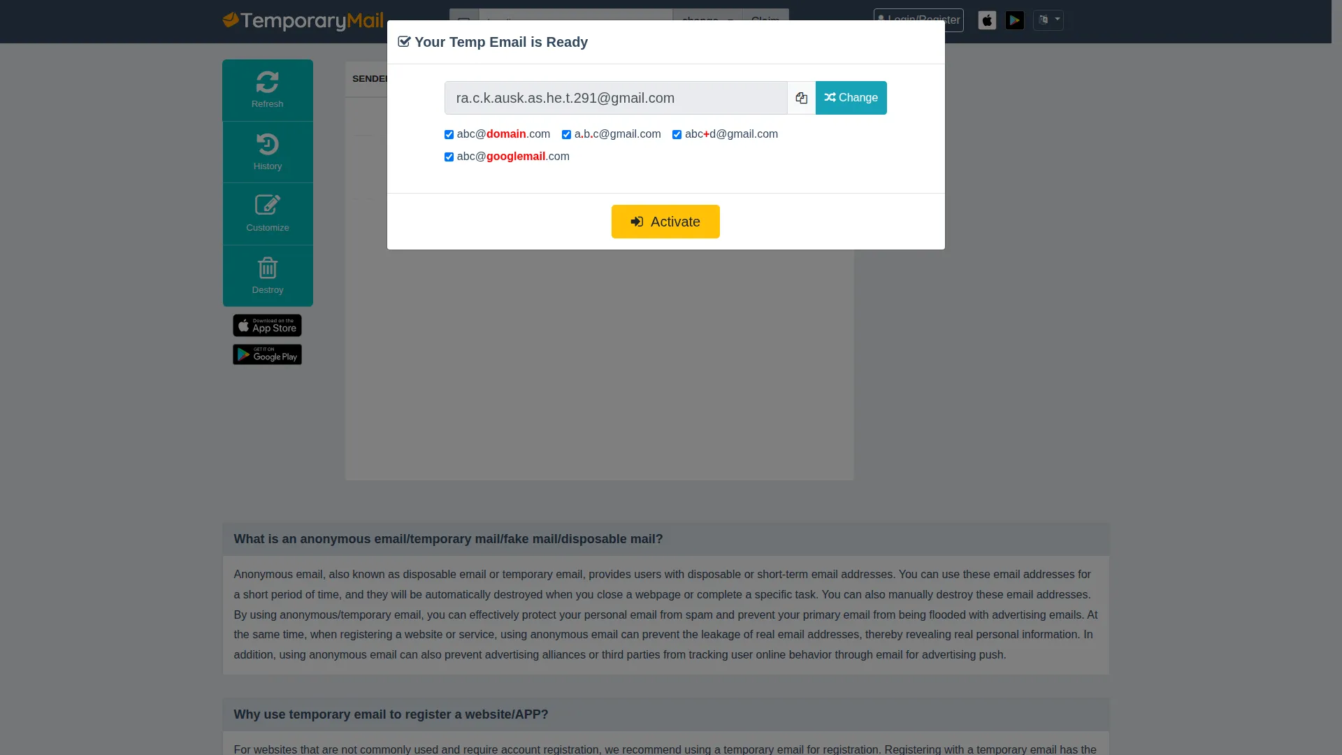 Temporary-mail.net