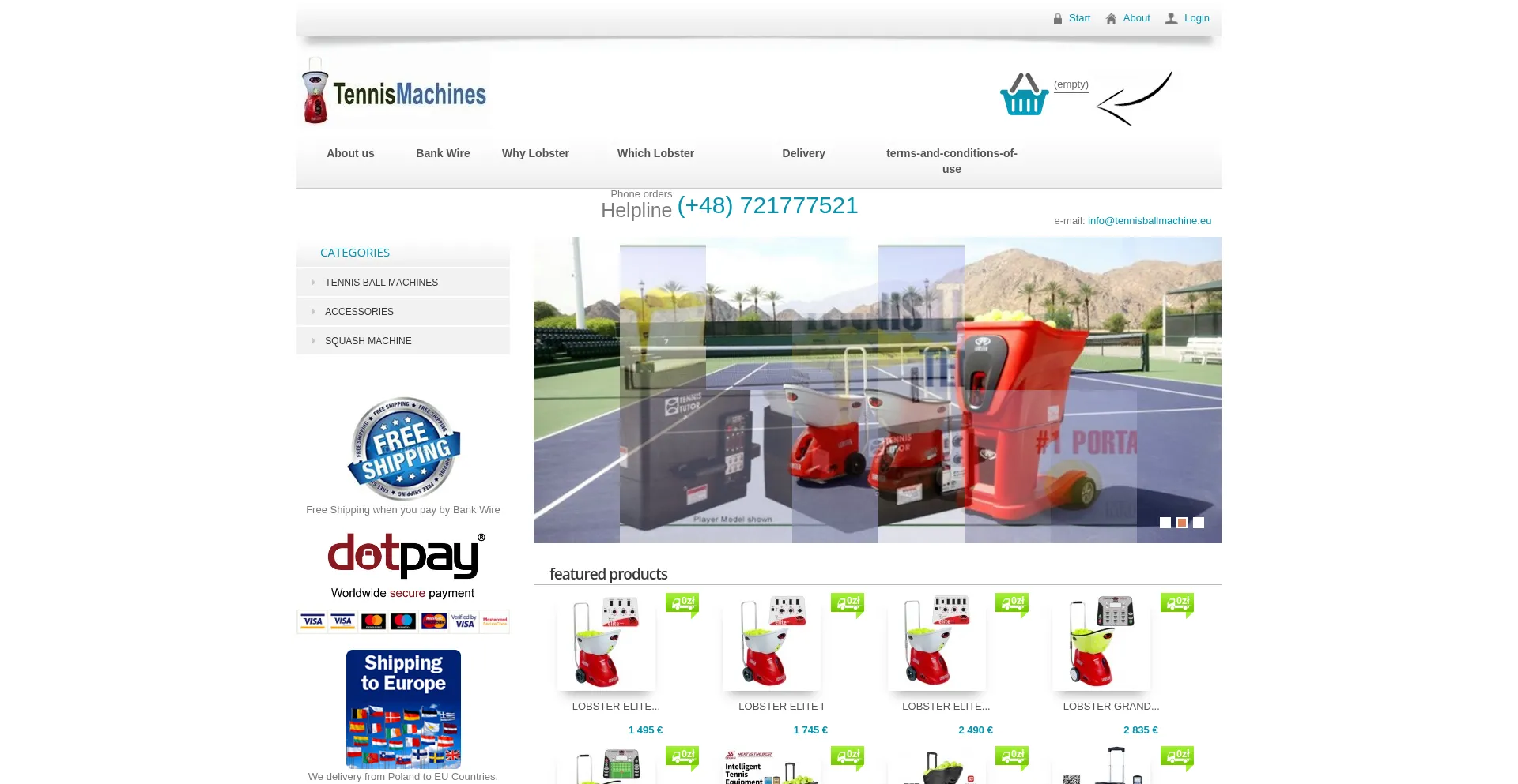 Tennisballmachine.eu
