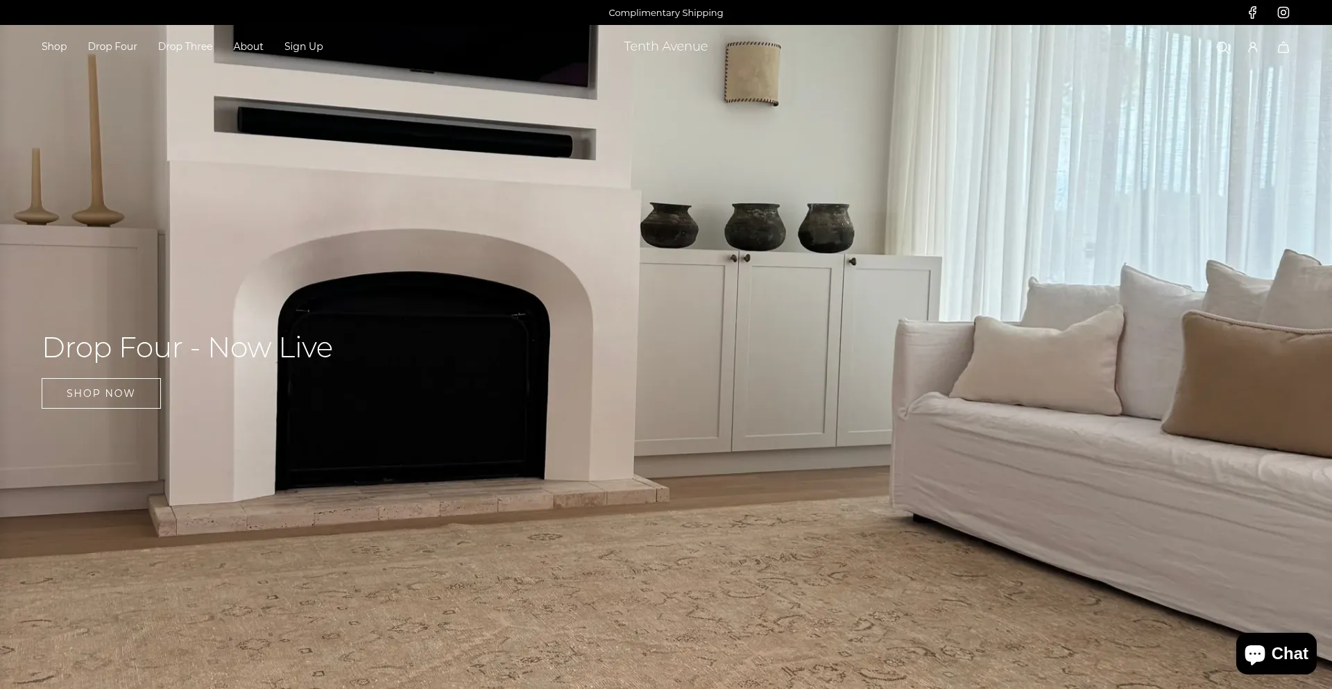 Website screenshot of Tenthavenue.au