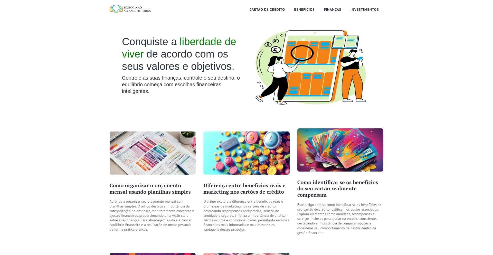 Website screenshot of Teologiaaoalcancedetodos.com