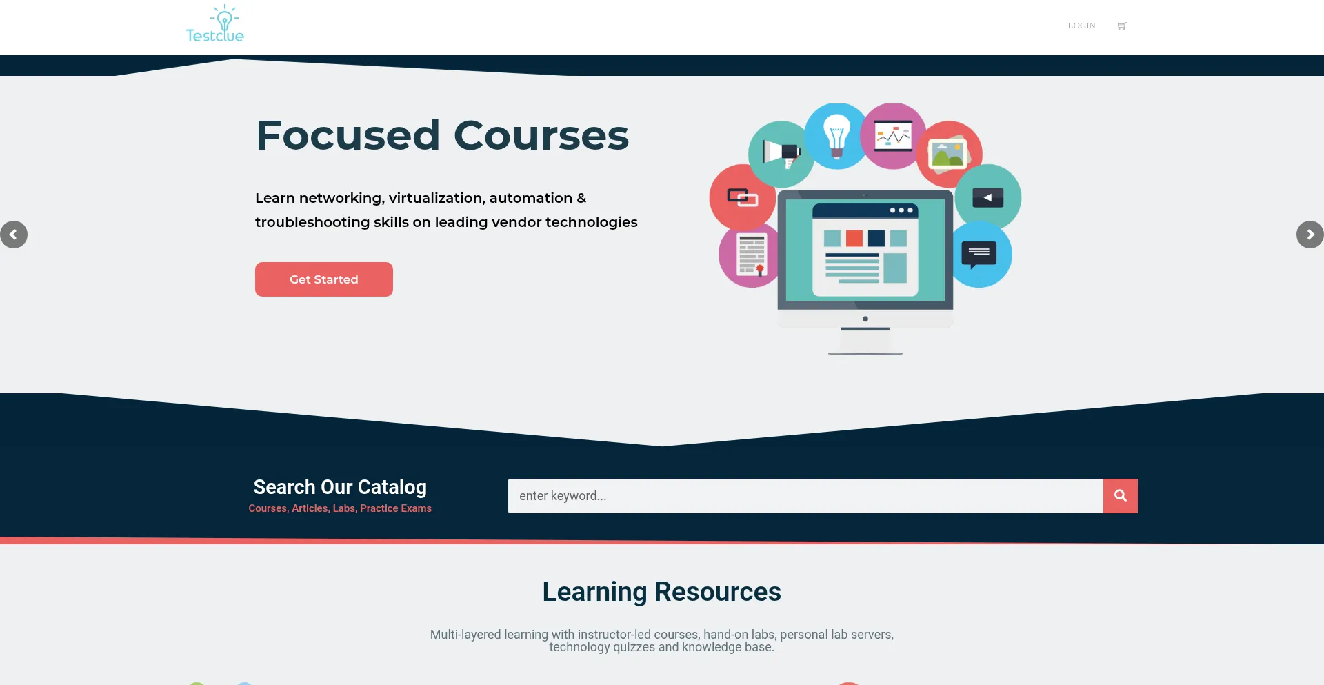 Testclue.com Screenshot